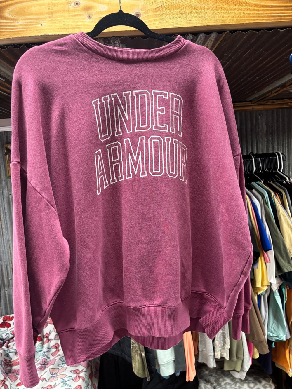Under Armour Women's Mauve Crewneck Sweatshirt